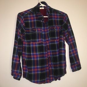 Boys blue flannel